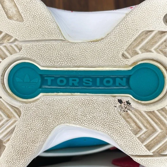 adidas Multicolor High-Top Athletic Sneakers — Pink, Teal, Yellow - Picture 15 of 16